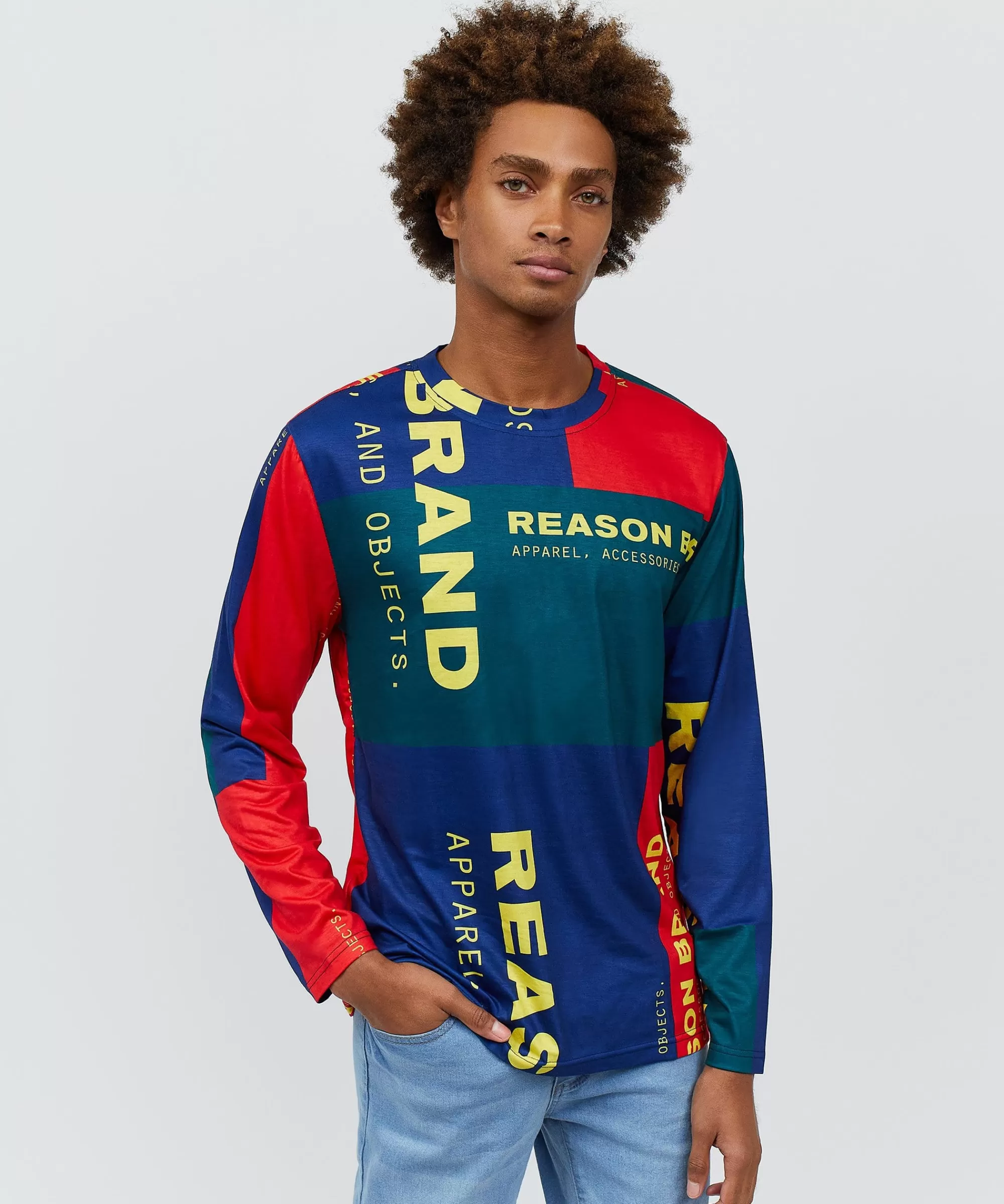 Cheap Arseno Multi Color Long Sleeve Logo Tee Graphic Tees