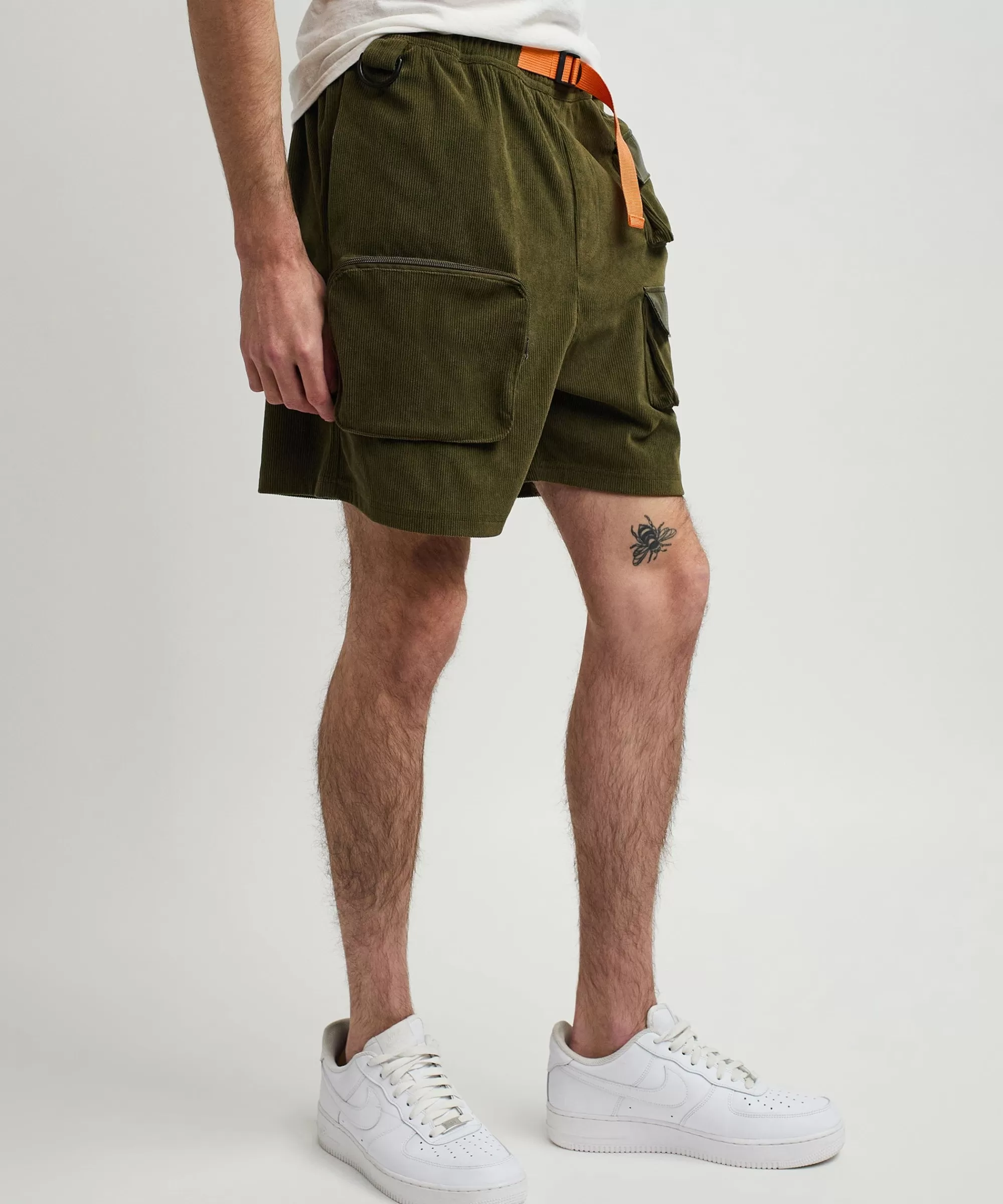 Hot Delta Utility Corduroy Cargo Shorts - Green Shop All Bottoms | Shorts