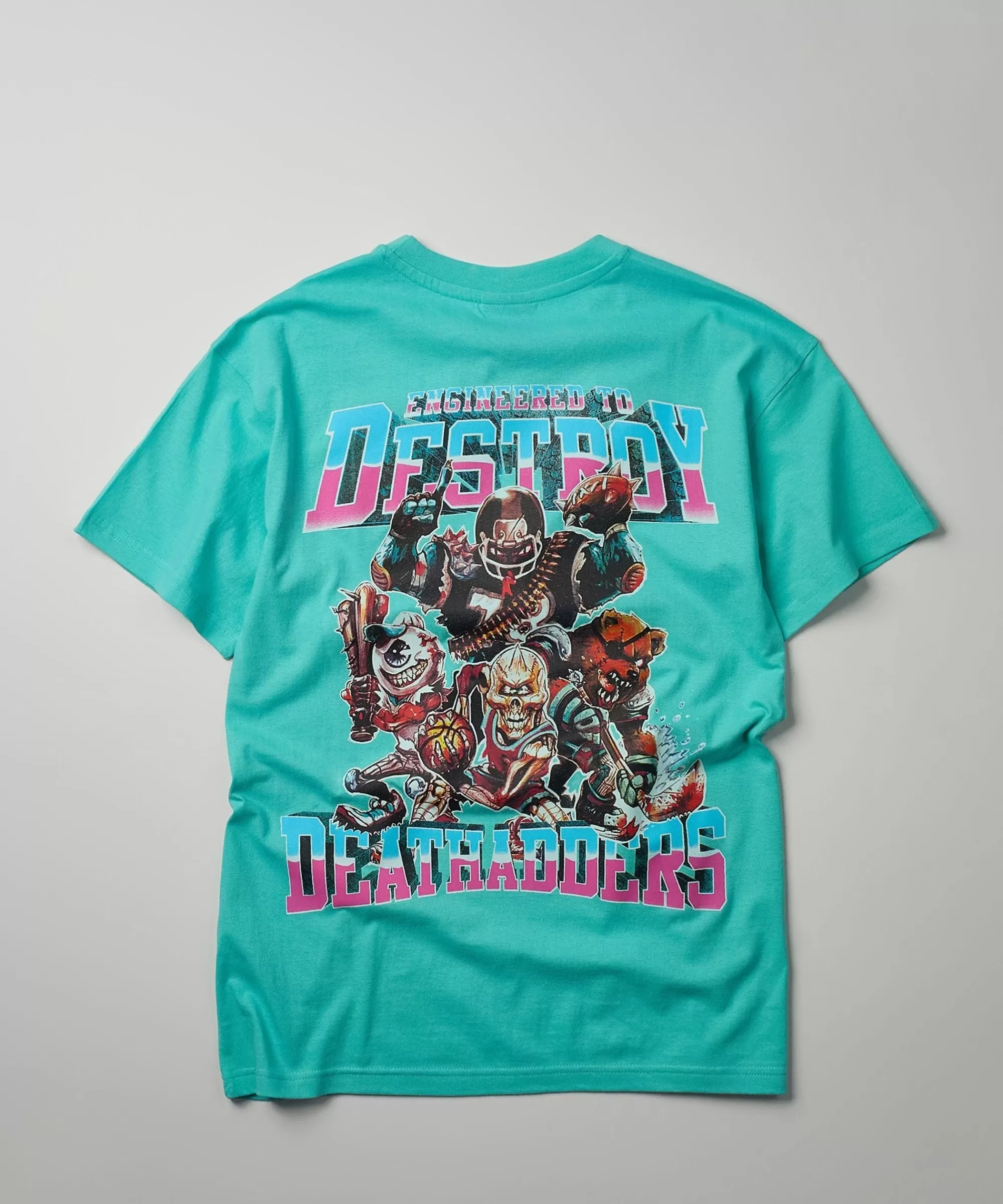 Sale Mishka Death Adders Embroidered Short Sleeve Tee - Light Blue Graphic Tees