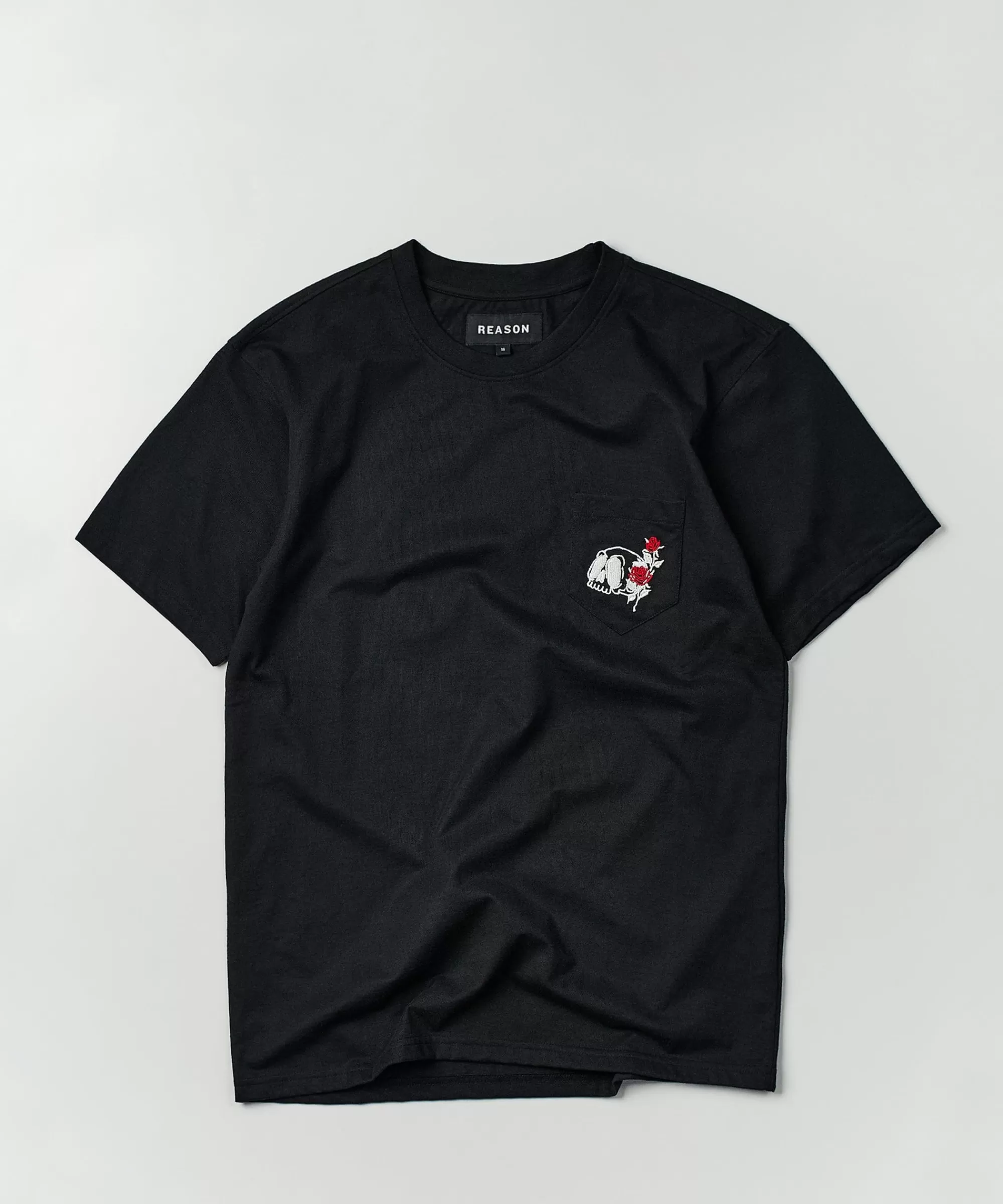 Cheap Nice Trip Short Sleeve Graphic Print Embroidered Pocket Tee - Black Graphic Tees