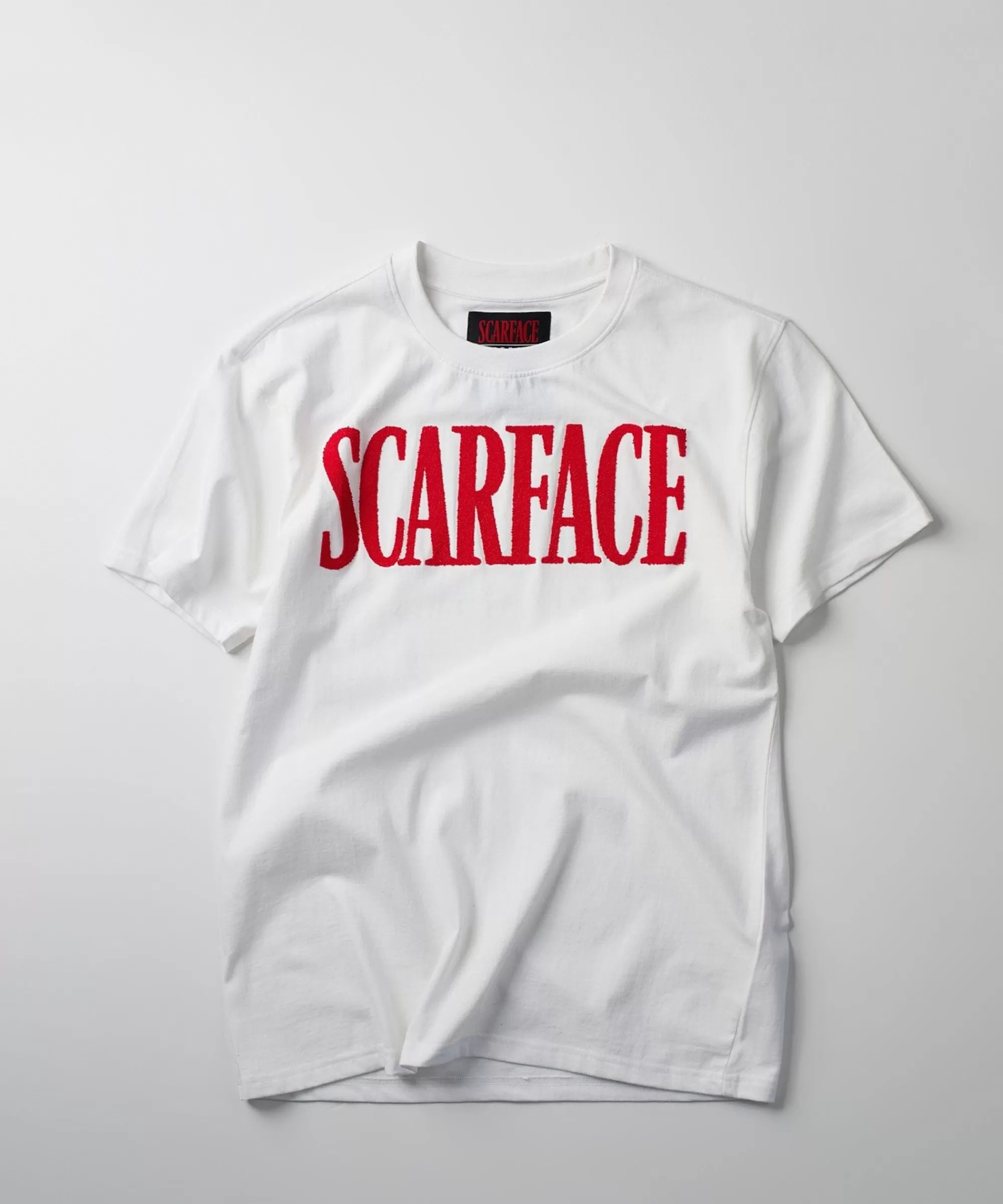 Store Plus Size Scarface Logo Caviar Print Short Sleeve Tee - White Graphic Tees