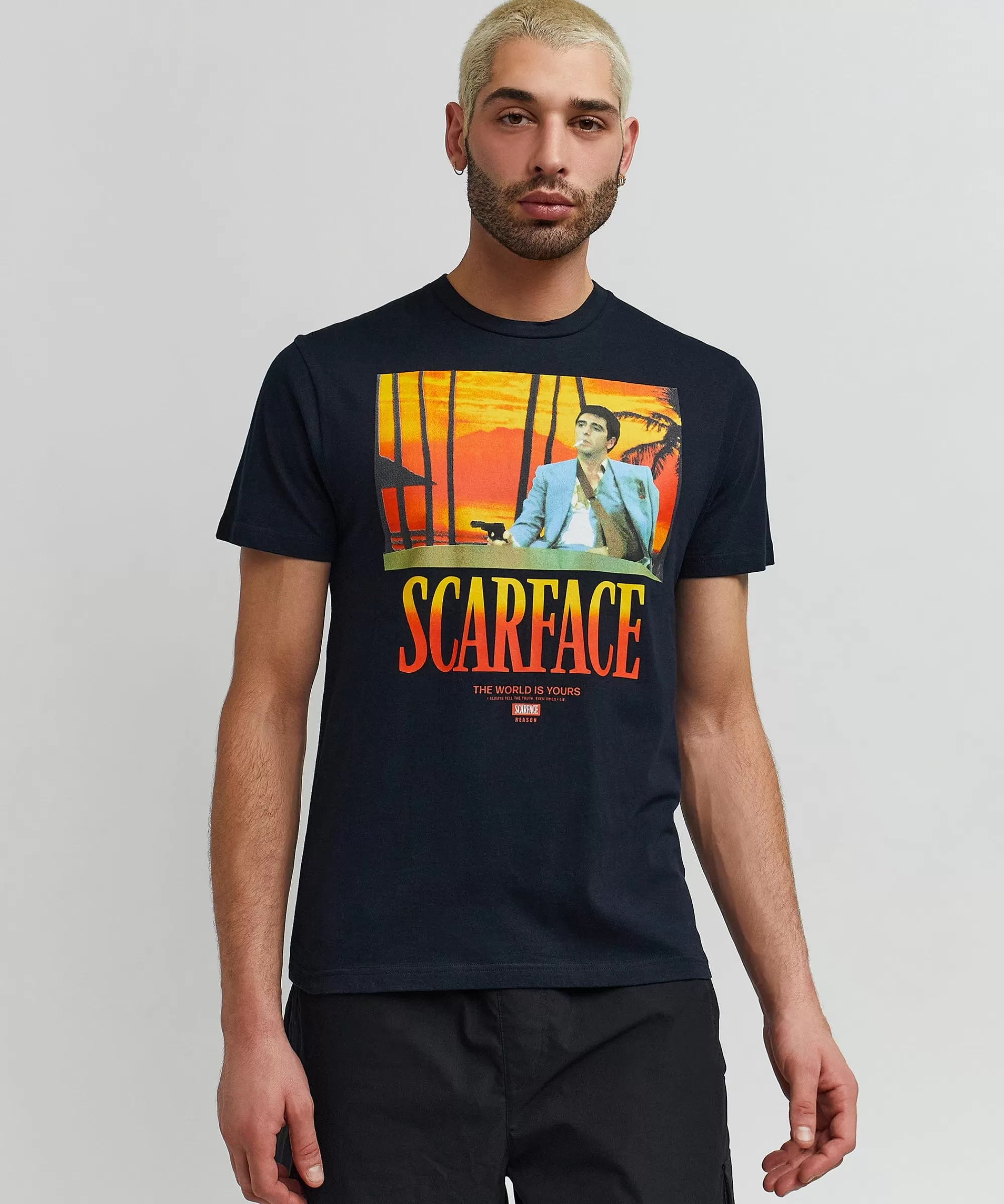 Shop Scarface World Is Yours Short Sleeve Tee - Black Graphic Tees