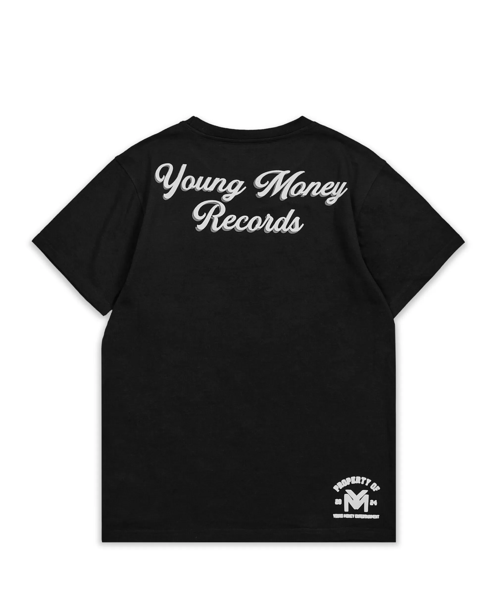 Discount Young Money Records Short Sleeve Tee - Black Graphic Tees
